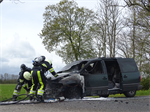 Prio 1 Brand Wegvervoer Auto Trekwei Driezum